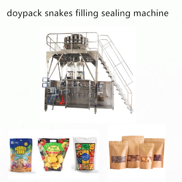 premade doy pack granules filling sealing machine
