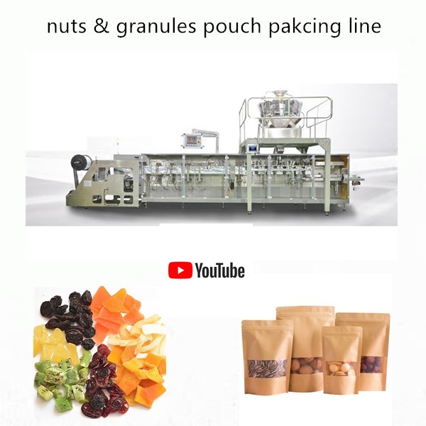 doypack nuts & snacks pouch packing line