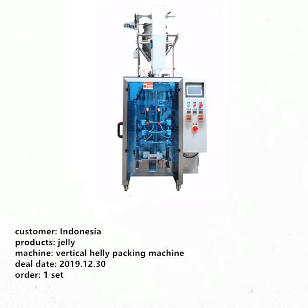 Jelly sachet packing machine from Indonesia