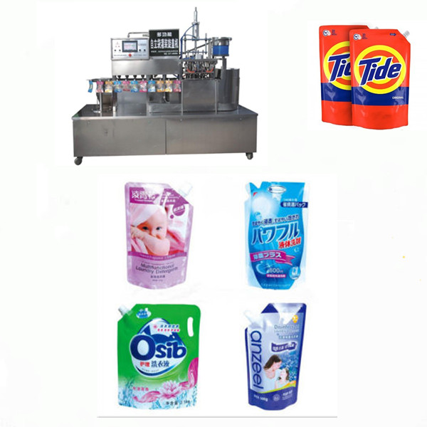 liquid detergent pouch filling capping machine