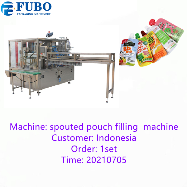 FBSP-4 Spouted pouch filling capping  machine for liquid products