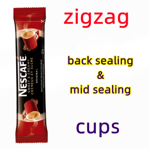 FBV-300 cup filler + back sealing + zigzag