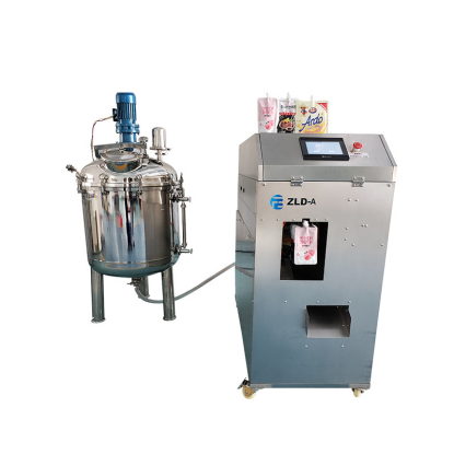 juice spouted pouch filling capping machine