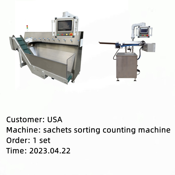sachets counter machinery