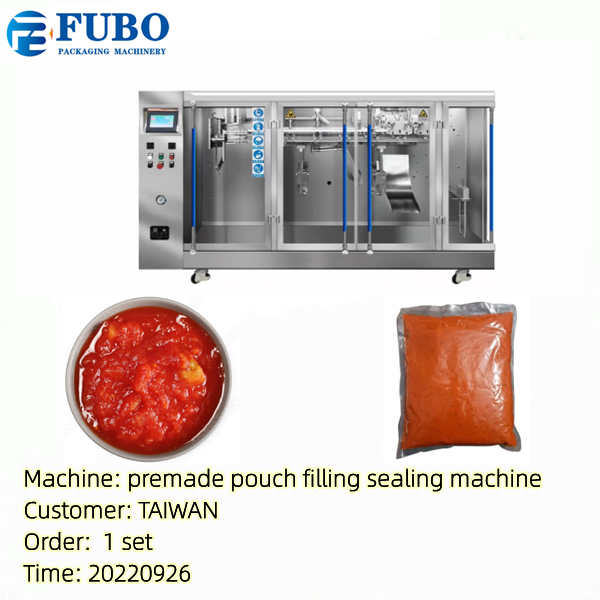 premade pouch filling sealing machine