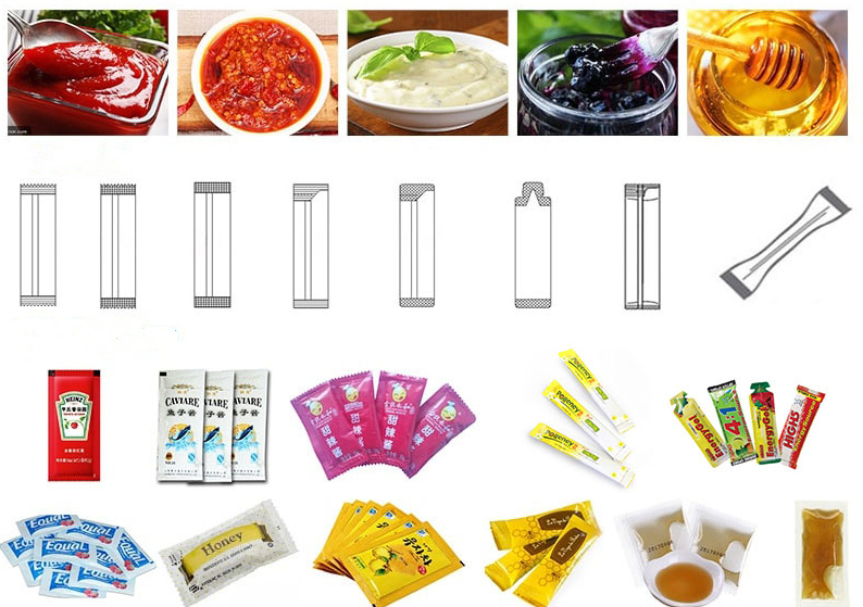 Greek yogurt stick sachet packing machine