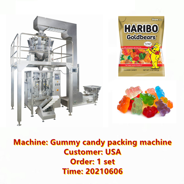 vffs packing machine gummy candy