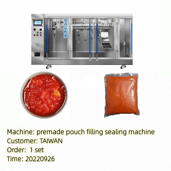 premade pouch filling sealing machine