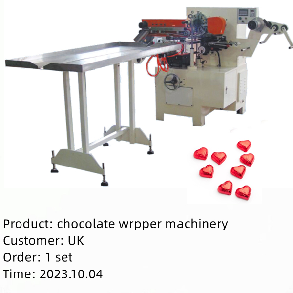 heart shape chocolate wrapper machine