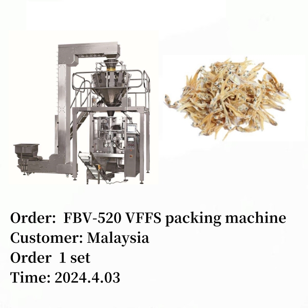 vffs dried fish bagging machine