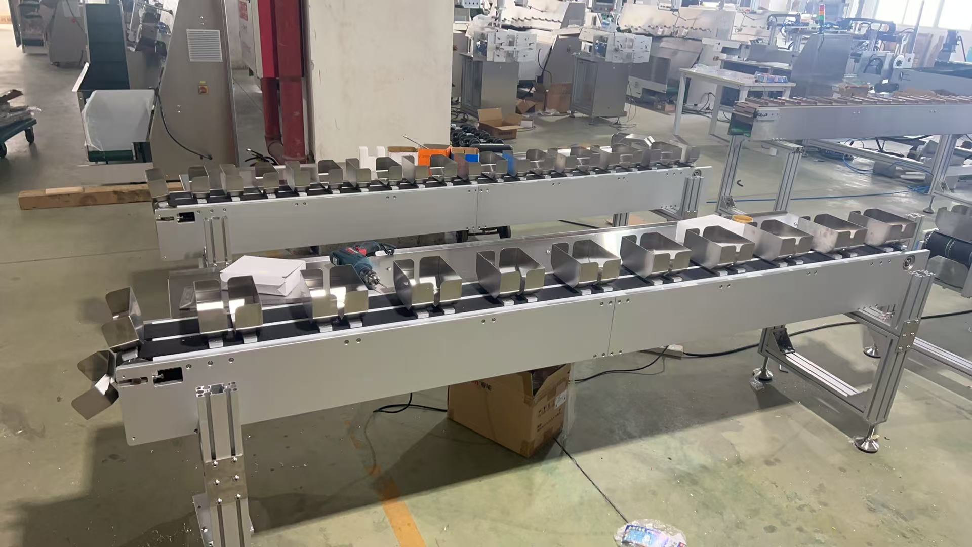 conveyor of sorter counter machinery